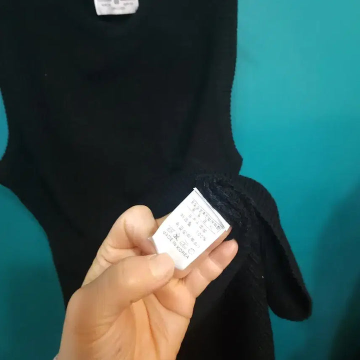 [BUNJANG] Black Knit Vest / 여성 블랙 니트조끼 니트 베스트