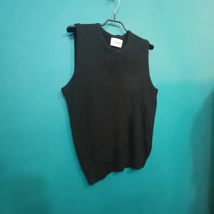 [BUNJANG] Black Knit Vest / 여성 블랙 니트조끼 니트 베스트