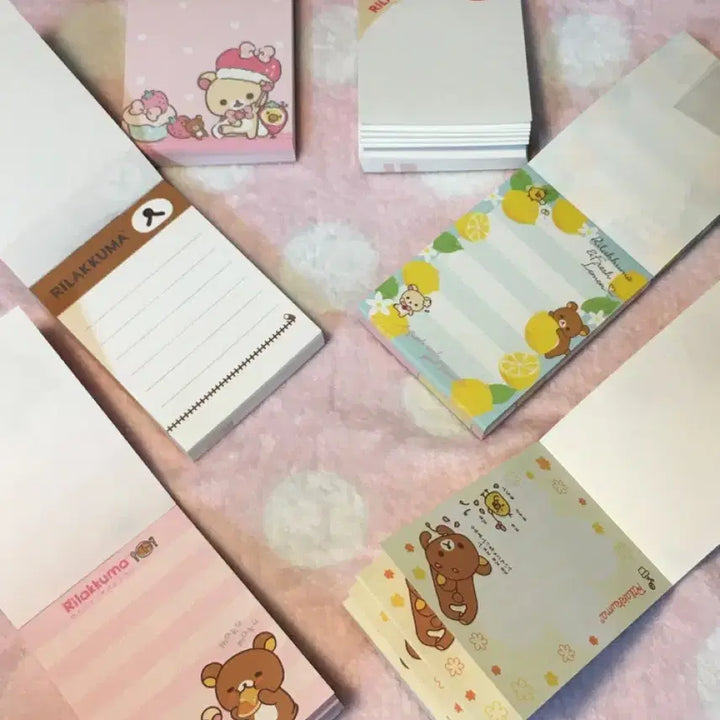 [BUNJANG] Rilakkuma Memo Pad Set / 리락쿠마 메모지 떡메모지 6종 세트