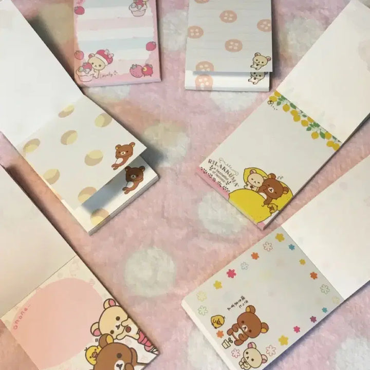 [BUNJANG] Rilakkuma Memo Pad Set / 리락쿠마 메모지 떡메모지 6종 세트