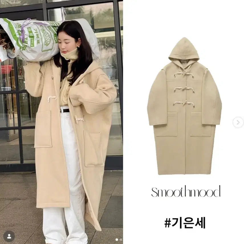 [BUNJANG] Smoothmood Duffle Coat / Smoothmood 더플코트 떡볶이 코트