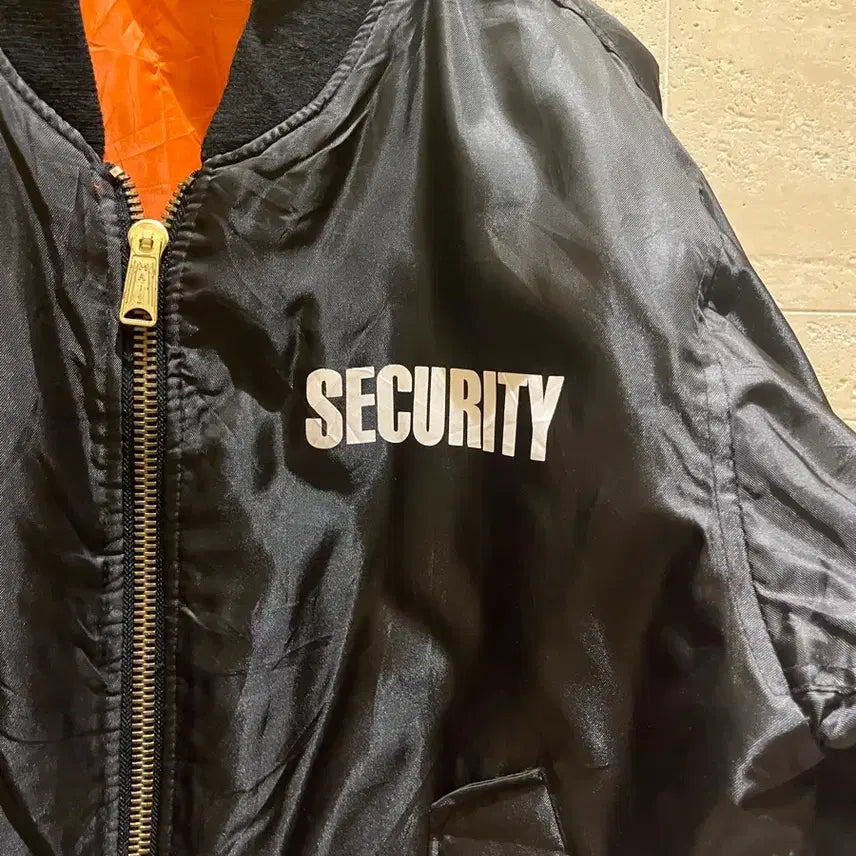 [BUNJANG] Rothco MA-1 Security Flight Jacket / 로스코 MA-1 블랙 항공점퍼 (SECURITY)