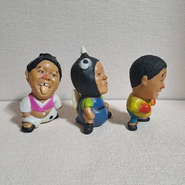 [BUNJANG] Hyung Rae Brothers Piggyback Dolled Figures Set / 올드토이 [ 형래삼형제 ] 못난이인형 피규어 고전완구 장난감