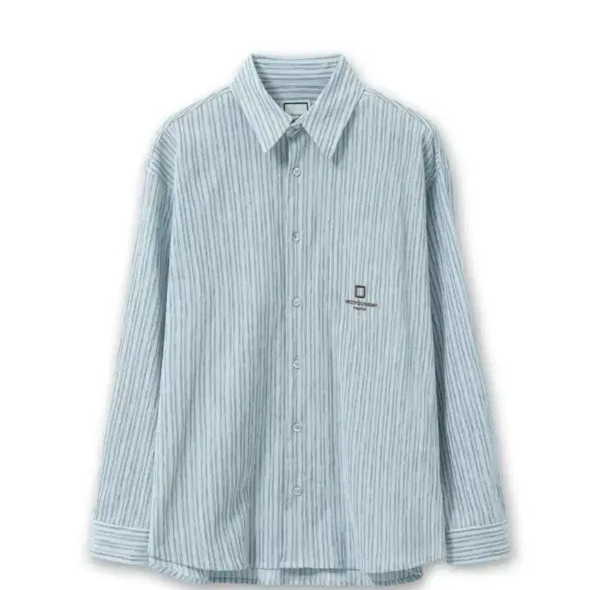 [BUNJANG] Wooyoungmi 25SS Striped Shirt Blue 46 / 우영미 25SS 스트라이프 셔츠 블루 46