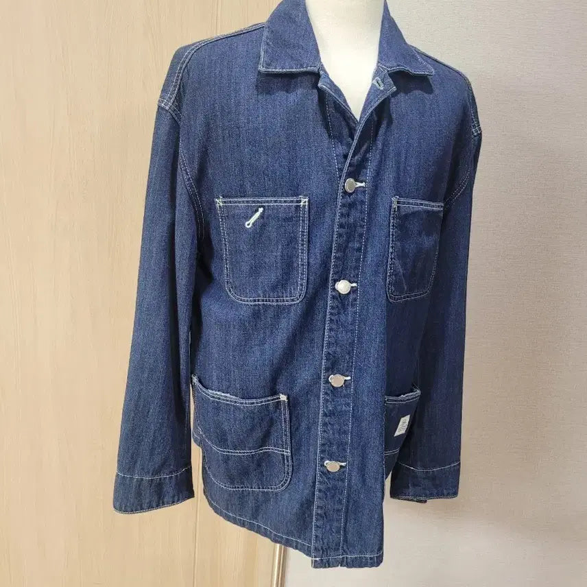 [BUNJANG] SPAO Denim Work Jacket (Deep Blue, XL) / 스파오 SPAO 남자 오버핏 데님 워크자켓 XL 딥블루