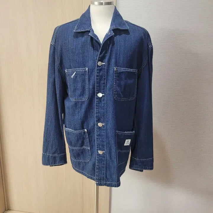[BUNJANG] SPAO Denim Work Jacket (Deep Blue, XL) / 스파오 SPAO 남자 오버핏 데님 워크자켓 XL 딥블루