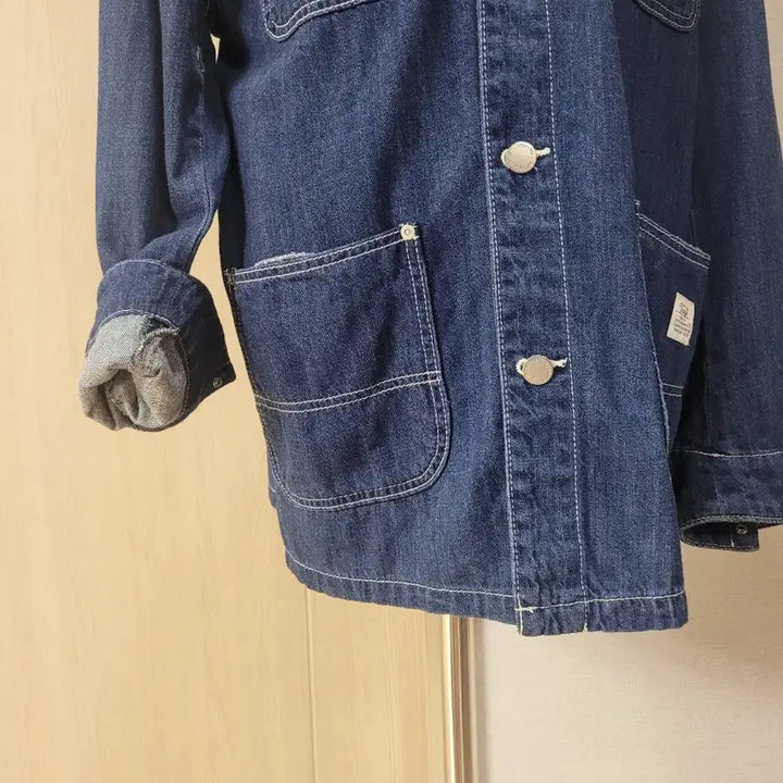 [BUNJANG] SPAO Denim Work Jacket (Deep Blue, XL) / 스파오 SPAO 남자 오버핏 데님 워크자켓 XL 딥블루