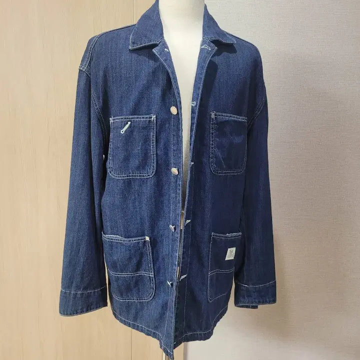 [BUNJANG] SPAO Denim Work Jacket (Deep Blue, XL) / 스파오 SPAO 남자 오버핏 데님 워크자켓 XL 딥블루