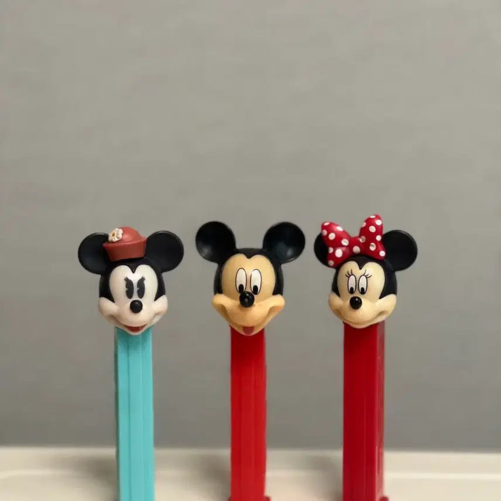 [BUNJANG] Disney Mickey Mouse/Minnie Mouse PEZ Candy Dispensers Set / 3종세트-디즈니 미키마우스/미니마우스 PEZ 페즈 사탕 디스펜서
