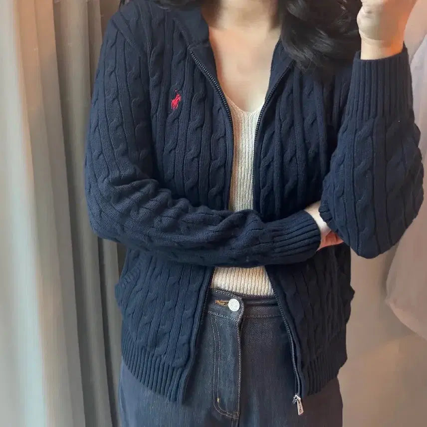 [BUNJANG] Polo Ralph Lauren Full Zip Hoodie Cardigan / (새상품) 폴로랄프로렌 정품 후디 풀 집업 가디건