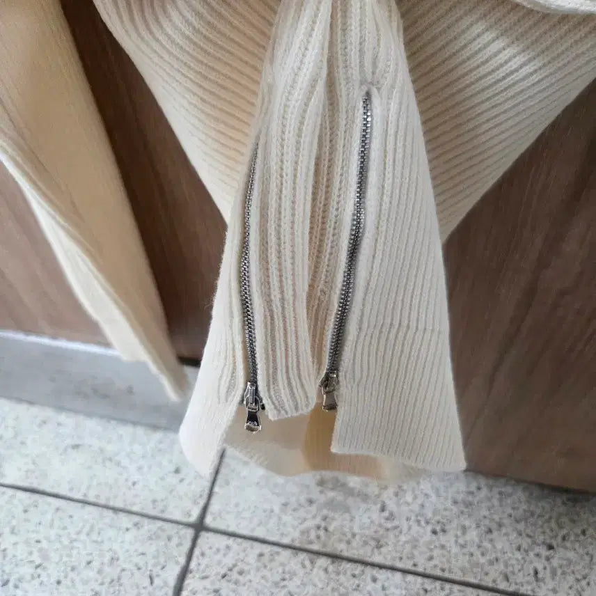 [BUNJANG] Solid Homme Cashmere Side Zip Knit 46 / 솔리드옴므 캐시미어 사이드 지퍼 니트 46