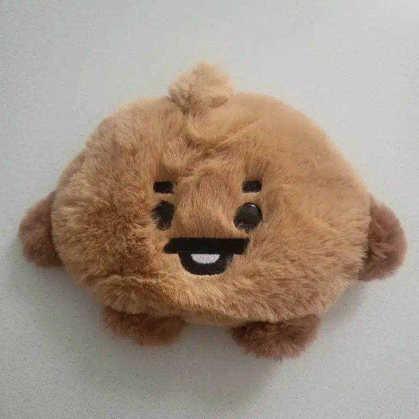 [BUNJANG] BT21 Shooky Baby Fluffy Pouch / bt21 베이비 플랫퍼 파우치 슈키