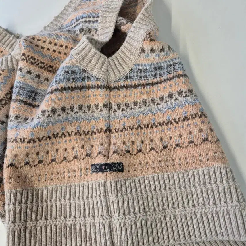 [BUNJANG] Thursday Island Jacquard Knit Vest / 특가)써스데이아일랜드 쟈카드 니트조끼(SB1