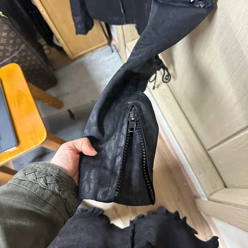 [BUNJANG] Studded Leather Black Rider Jacket (Size S) / 스터드가죽블랙라이더자켓 s