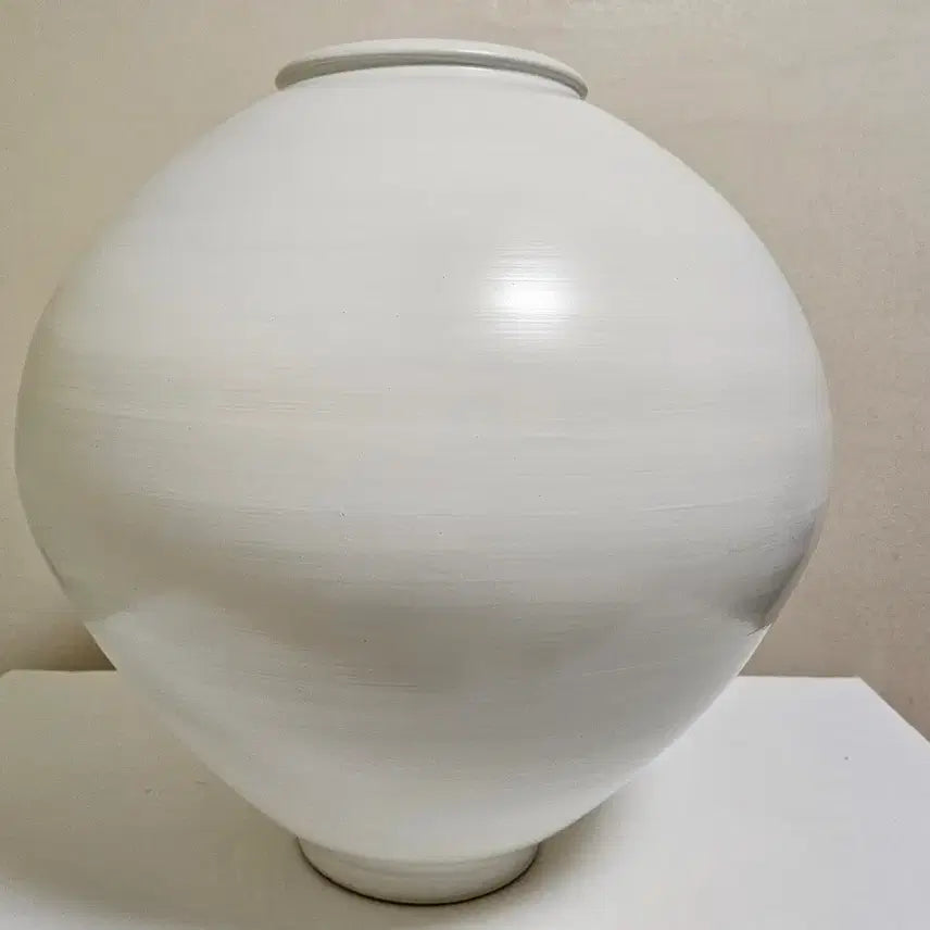 [BUNJANG] Ceramic Moon Jar / 무광 대형 달항아리 3번 (높이 55cm)