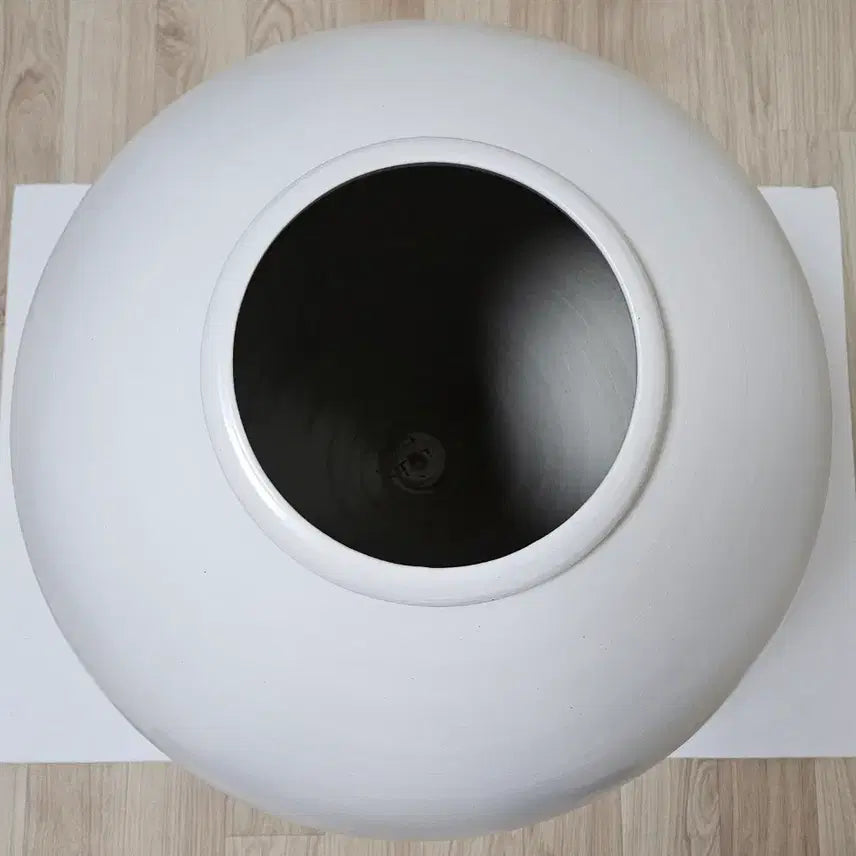 [BUNJANG] Ceramic Moon Jar / 무광 대형 달항아리 3번 (높이 55cm)