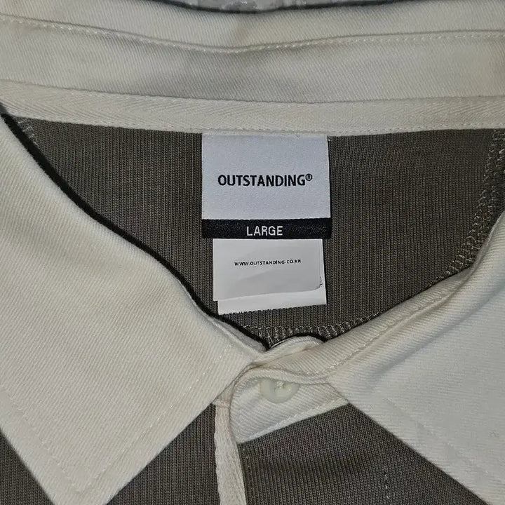 [BUNJANG] OUTSTANDING Rugby Shirt L Size / OUTSTANDING 럭비 셔츠 L