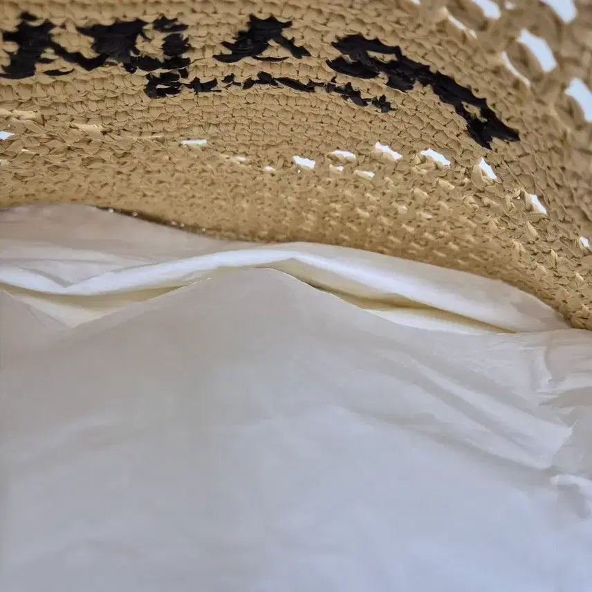 [BUNJANG] Prada Raffia Beige Tote Bag 1BG393 / 프라다 라피아 베이지 토트백1BG393