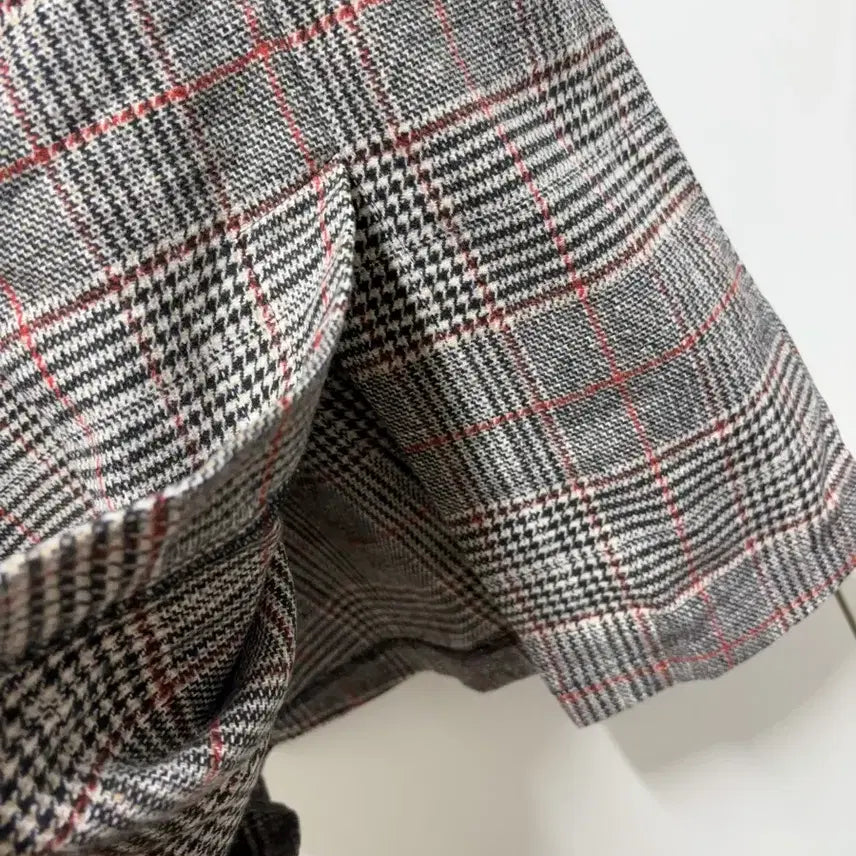 [BUNJANG] Check Long Dress with Knit (New) / 체크 멜빵 롱원피스 니트포함 새상품