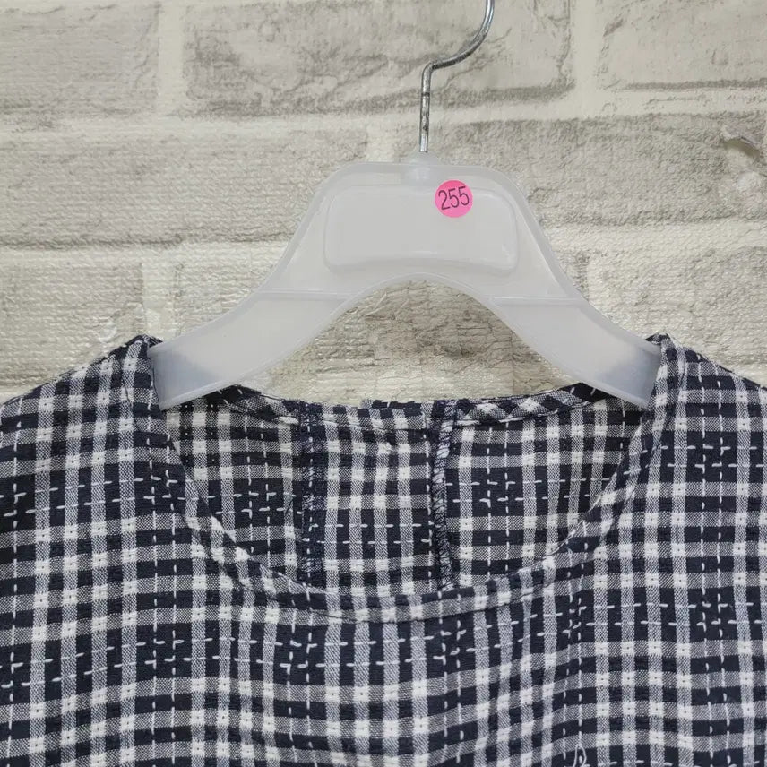 [BUNJANG] Checkered Blouse / ㄹ255 체크 블라우스 150