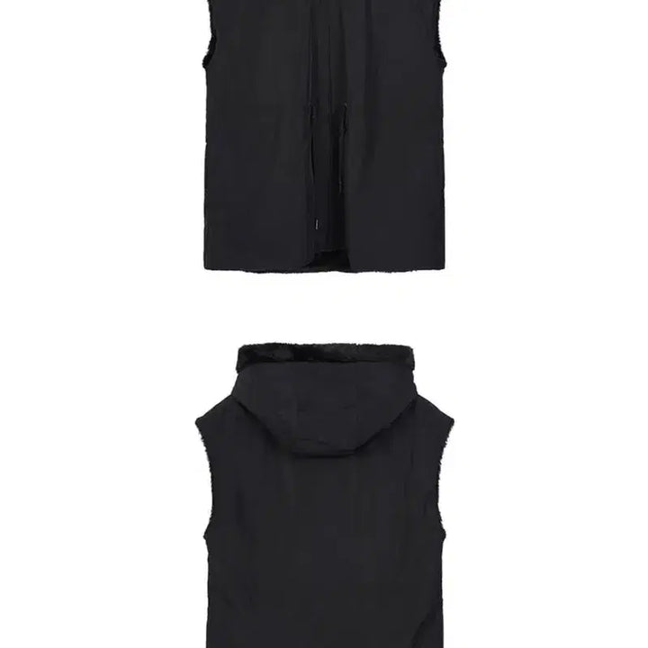[BUNJANG] Plastic Island Reversible Fur Hood Vest / 플라스틱아일랜드 리버시블 퍼 후드베스트