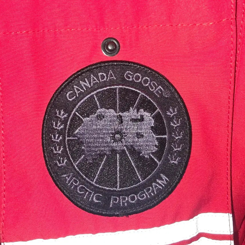 [BUNJANG] Vintage Canada Goose Red Padded Jacket / [무료배송] 빈티지 구제옷 캐나다구스 레드 패딩 점퍼