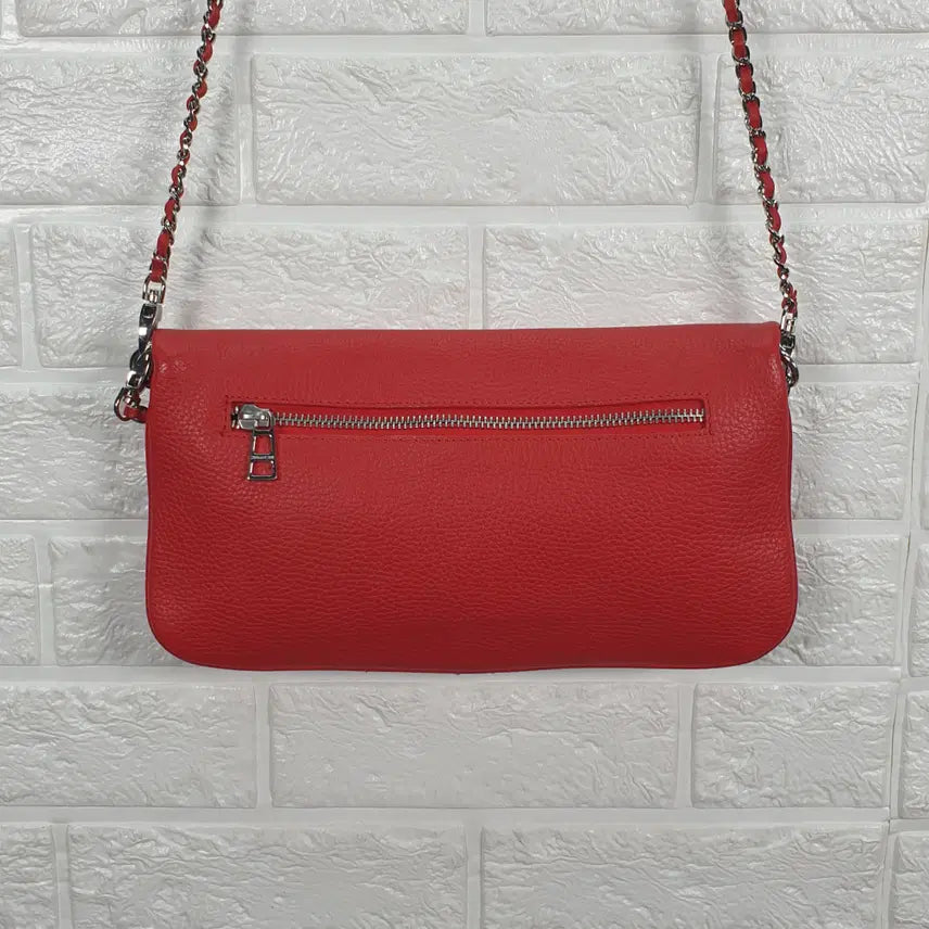 [BUNJANG] Zadig &amp; Voltaire Red Leather Crossbody Shoulder Bag / 쟈딕앤볼테르 레드 레더 크로스바디 숄더백