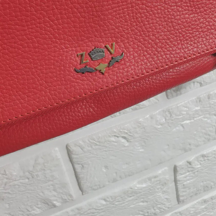 [BUNJANG] Zadig &amp; Voltaire Red Leather Crossbody Shoulder Bag / 쟈딕앤볼테르 레드 레더 크로스바디 숄더백