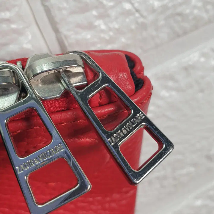 [BUNJANG] Zadig &amp; Voltaire Red Leather Crossbody Shoulder Bag / 쟈딕앤볼테르 레드 레더 크로스바디 숄더백