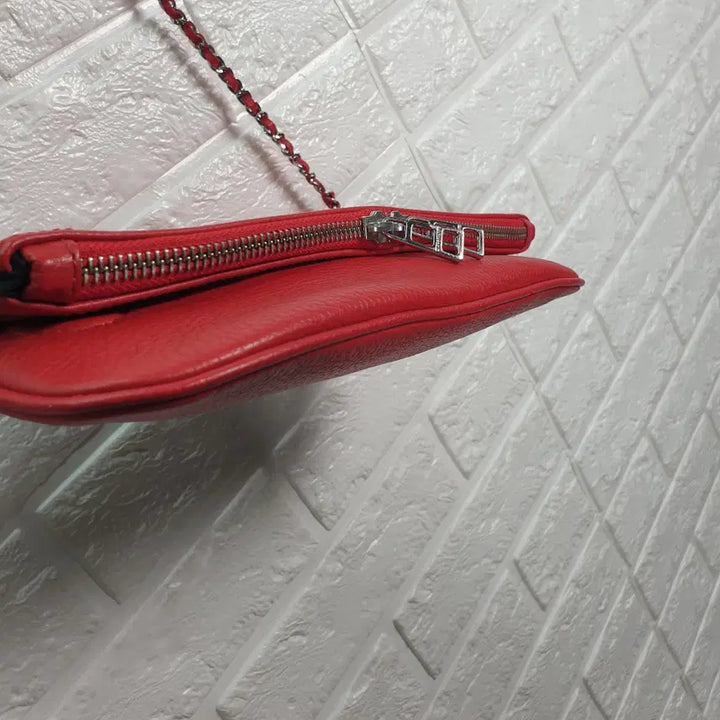 [BUNJANG] Zadig &amp; Voltaire Red Leather Crossbody Shoulder Bag / 쟈딕앤볼테르 레드 레더 크로스바디 숄더백