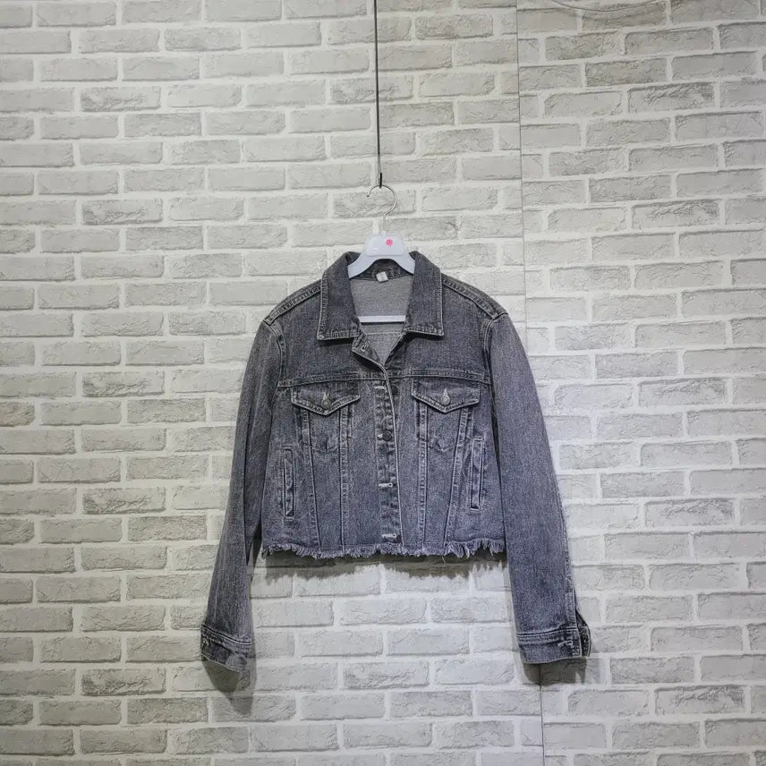 [BUNJANG] Unbranded Cropped Denim Jacket (Size 55-66) / ㄹ253 크롭 청자켓 55-66