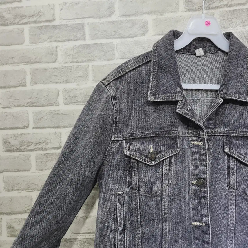 [BUNJANG] Unbranded Cropped Denim Jacket (Size 55-66) / ㄹ253 크롭 청자켓 55-66