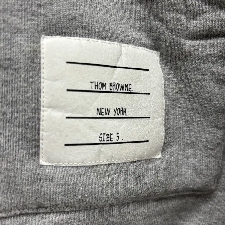 [BUNJANG] Thom Browne Hooded Zip-Up Gray / [5]톰브라운 백삼선 후드집업