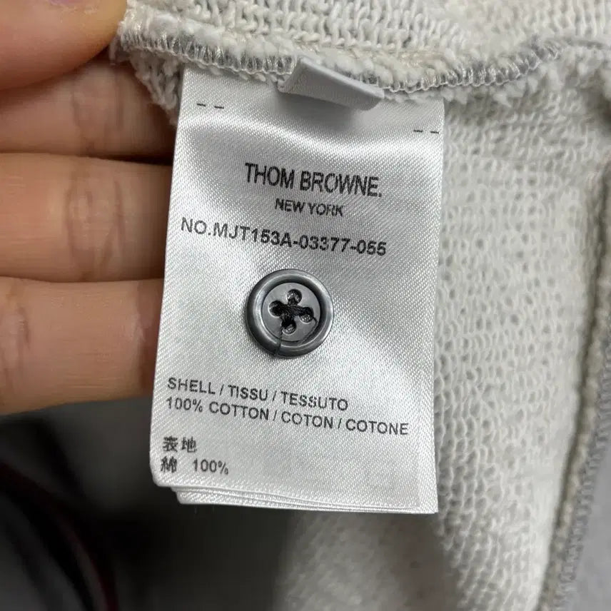 [BUNJANG] Thom Browne Hooded Zip-Up Gray / [5]톰브라운 백삼선 후드집업