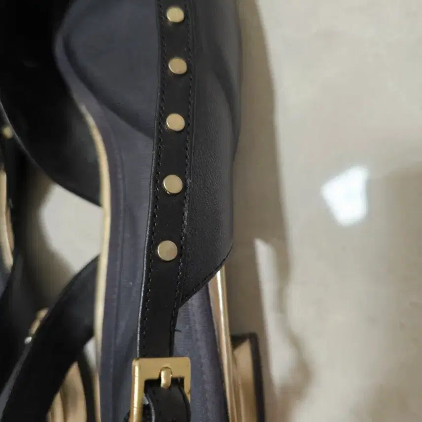 [BUNJANG] Rockport Black Slingback Flat Sandals / 락포트 블랙 샌들 슬링백 플랫 슈즈