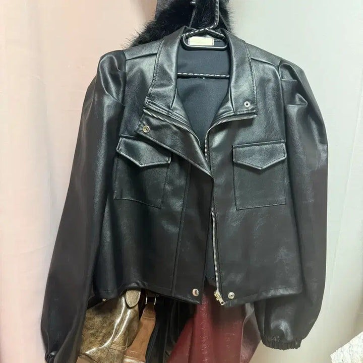 [BUNJANG] Women's Leather Jacket / 여성레더 자켓