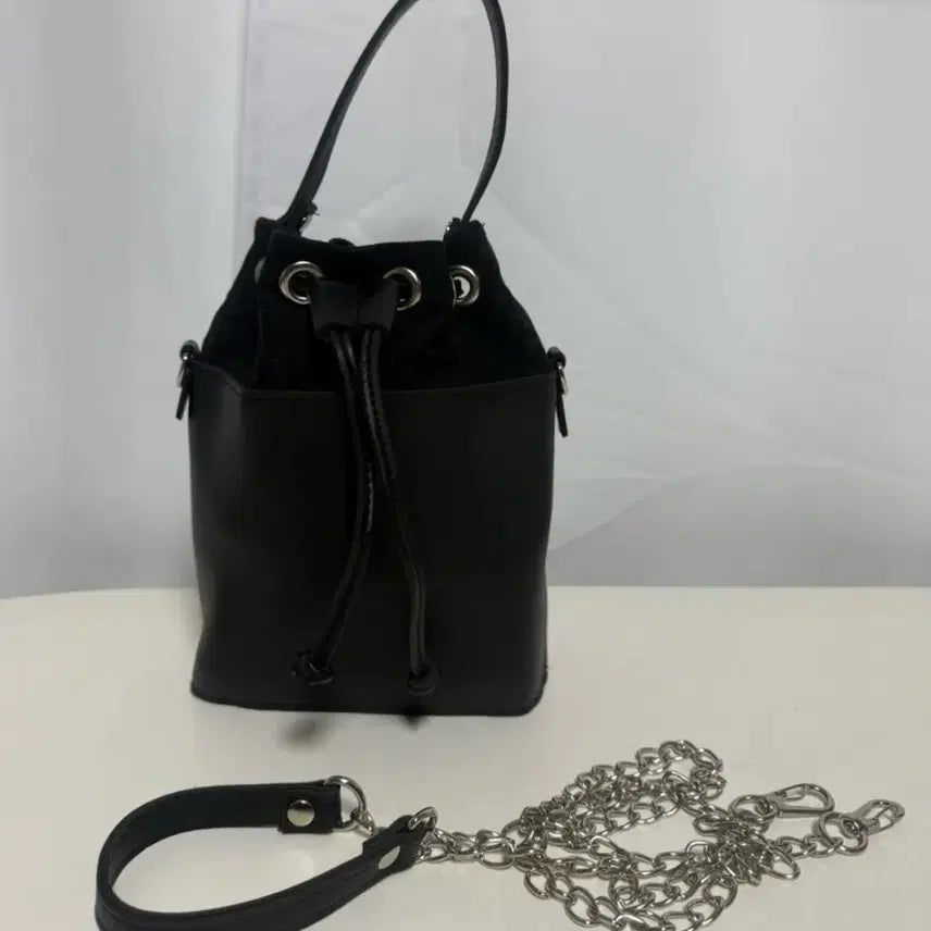 [BUNJANG] Purse with Chain Cross Strap / 복조리 가방 (체인크로스끈 포함)