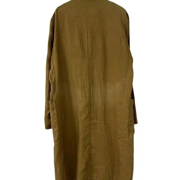 [BUNJANG] ZARA Linen Double Trench Coat Camel / [S] ZARA 린넨 더블 트렌치코트 카멜