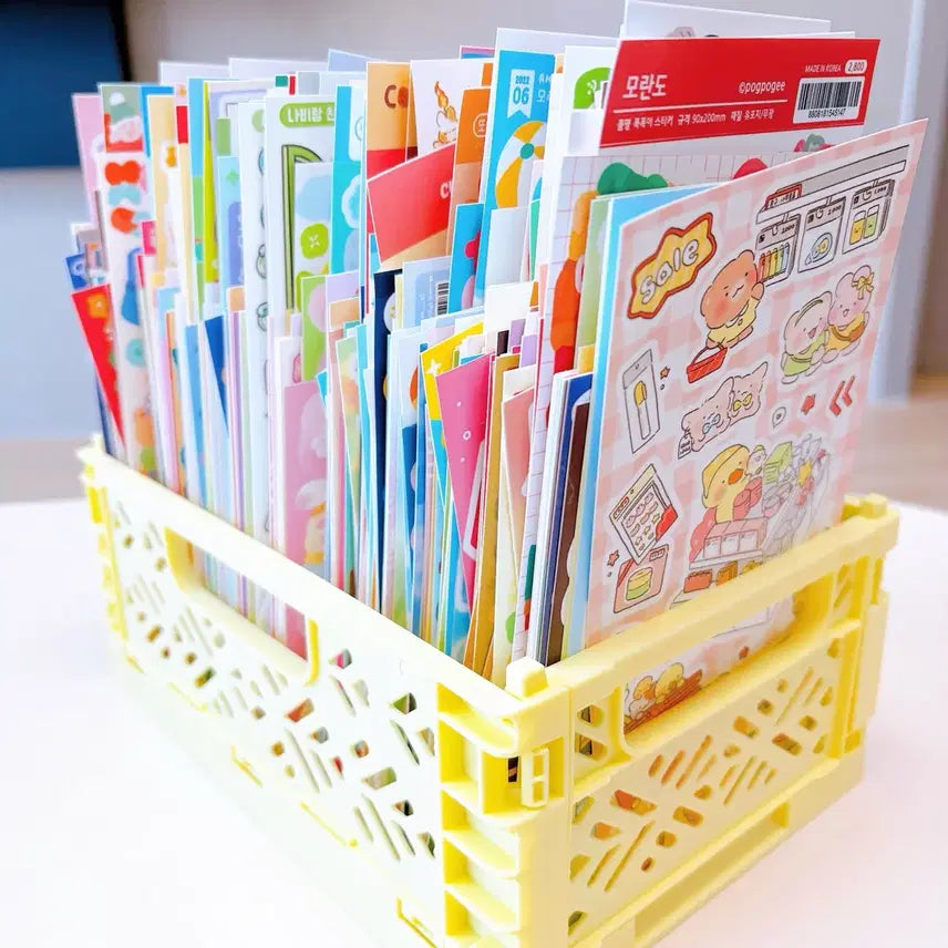 [BUNJANG] Character Seal Sticker Random Pack (15 Sheets) / 다꾸 캐릭터 씰스티커 랜덤팩 15장