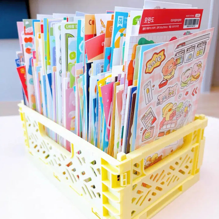 [BUNJANG] Character Seal Sticker Random Pack (15 Sheets) / 다꾸 캐릭터 씰스티커 랜덤팩 15장