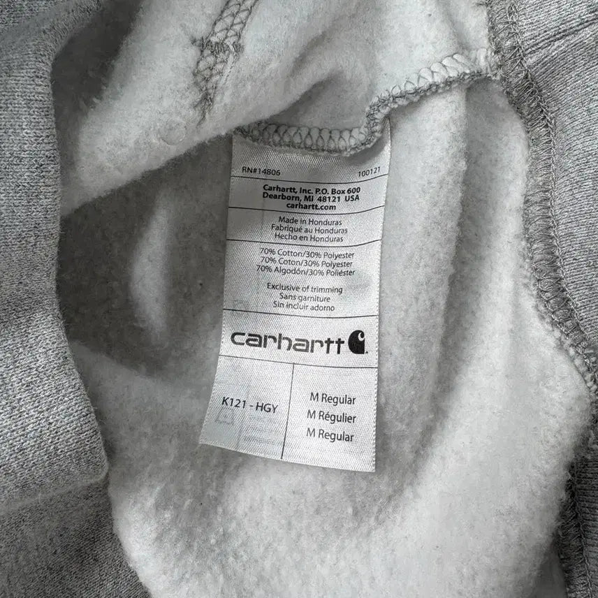 [BUNJANG] Carhartt Original Fit Hoodie Gray / 칼하트 오리지널핏 후드티 그레이