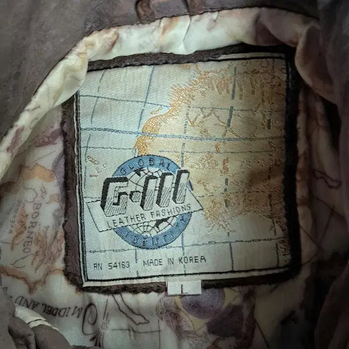 [BUNJANG] Vintage Brown Leather A2 Bomber Jacket / 빈티지 브라운 가죽 봄버a2 자켓