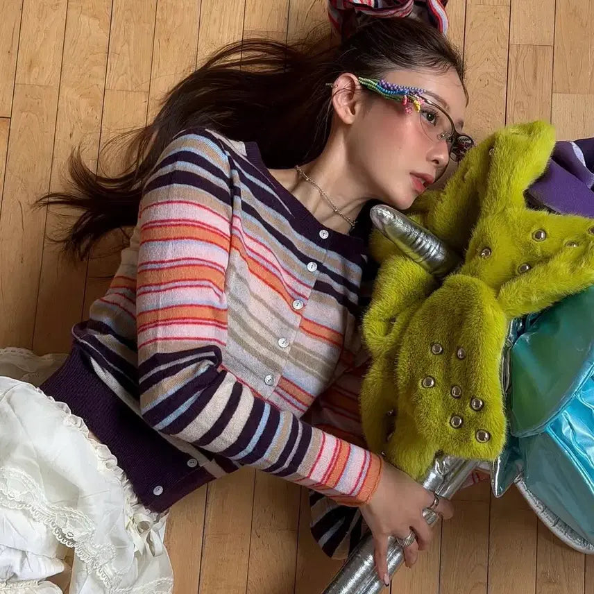 [BUNJANG] Square Circle Cardigan / 스퀘어써클 가디건