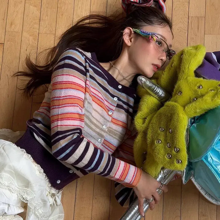 [BUNJANG] Square Circle Cardigan / 스퀘어써클 가디건