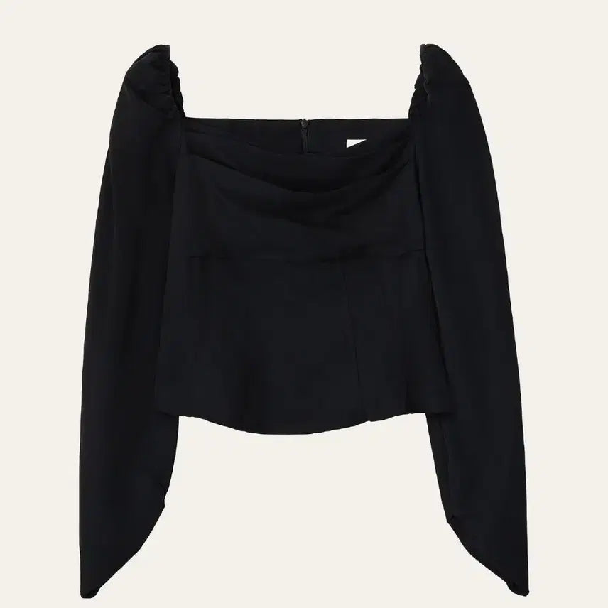 [BUNJANG] ZIGNIO Clean Square Blouse - Black (M) / [새상품] 제니오 클린스퀘어 블라우스 블랙 M