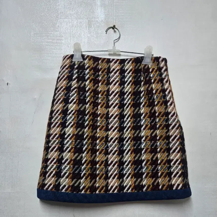 [BUNJANG] Sandro Tweed Skirt - Size 1 / 산드로 체크 트위드 스커트 1사이즈