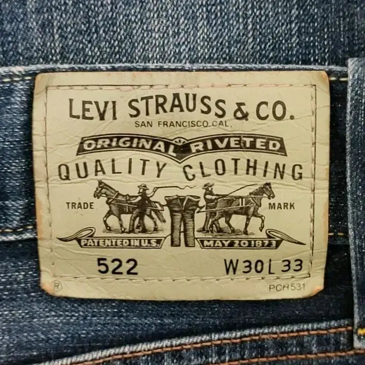 [BUNJANG] Levi's 522 Men's 30 Stretch Denim Jeans / [30] 리바이스 522 남성 스판 청바지 데님 팬츠