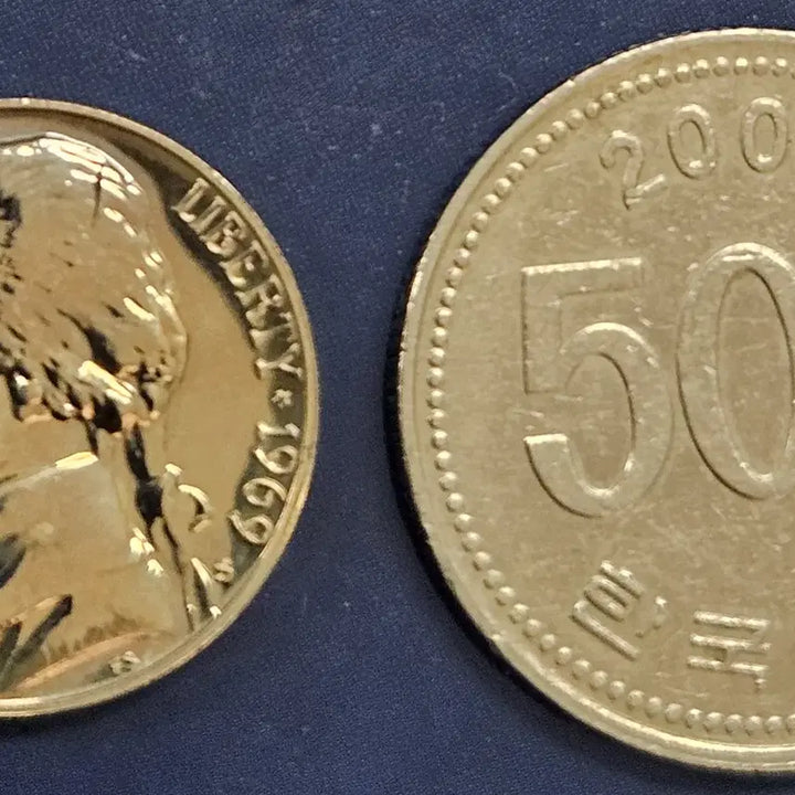 [BUNJANG] 1969 5-Cent Deep Cameo Proof Coin / [완전미사용] 1969년 5센트 딥카메오 프루프 주화 m751