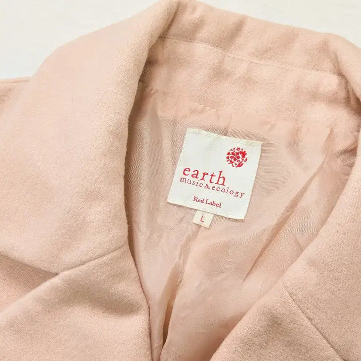 [BUNJANG] Hime Peach Pink Pearl Button Coat / 히메 피치 핑크 진주 버튼 코트 (일본빈티지)
