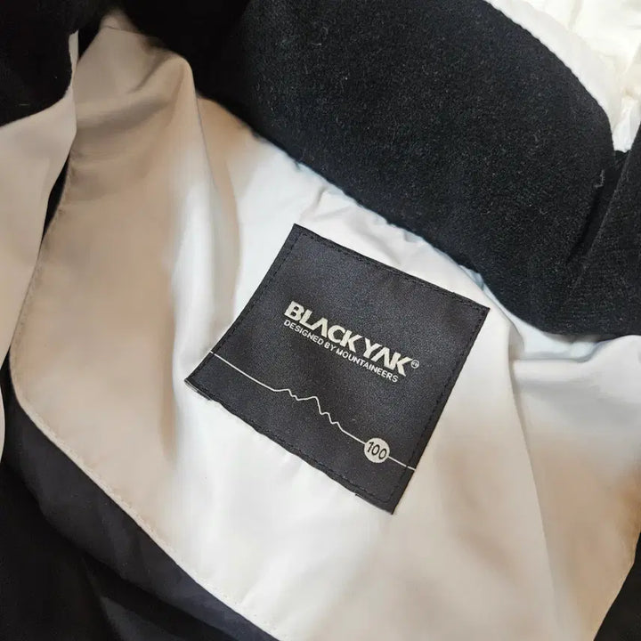 [BUNJANG] Black Yak Rose Gold Zip-Up White Hooded Canada Down Long Padded Coat / 블랙야크 로즈골드 집업 화이트 후드 캐나다다운 롱패딩